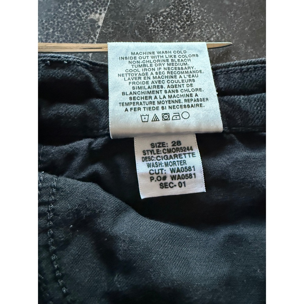 Joe's‎ Jeans Cigarette Fit Black Denim Jeans Women's Size 28 Stretch - Picture 11 of 11